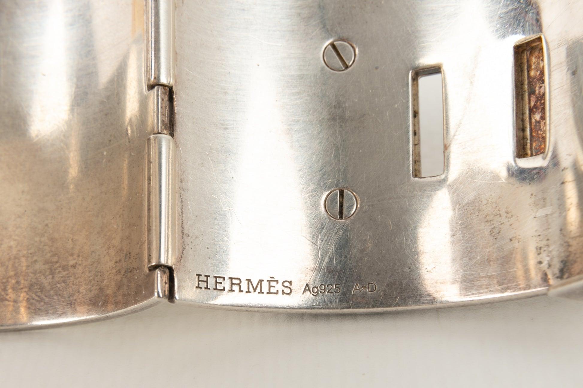Hermès Silver Médor Cuff Bracelet 3