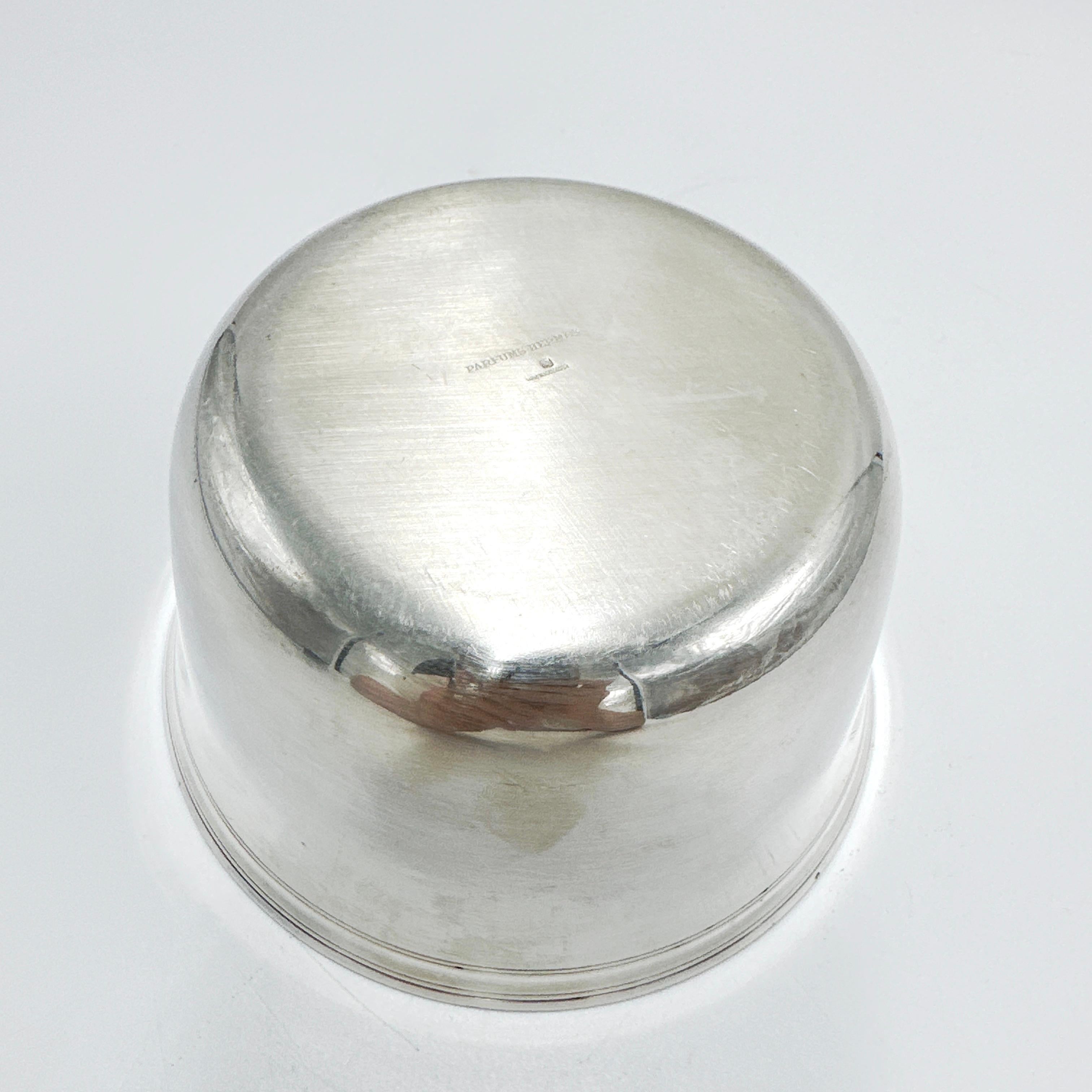Fin du 20e siècle Bol en métal Hermes Silver, années 1980 en vente