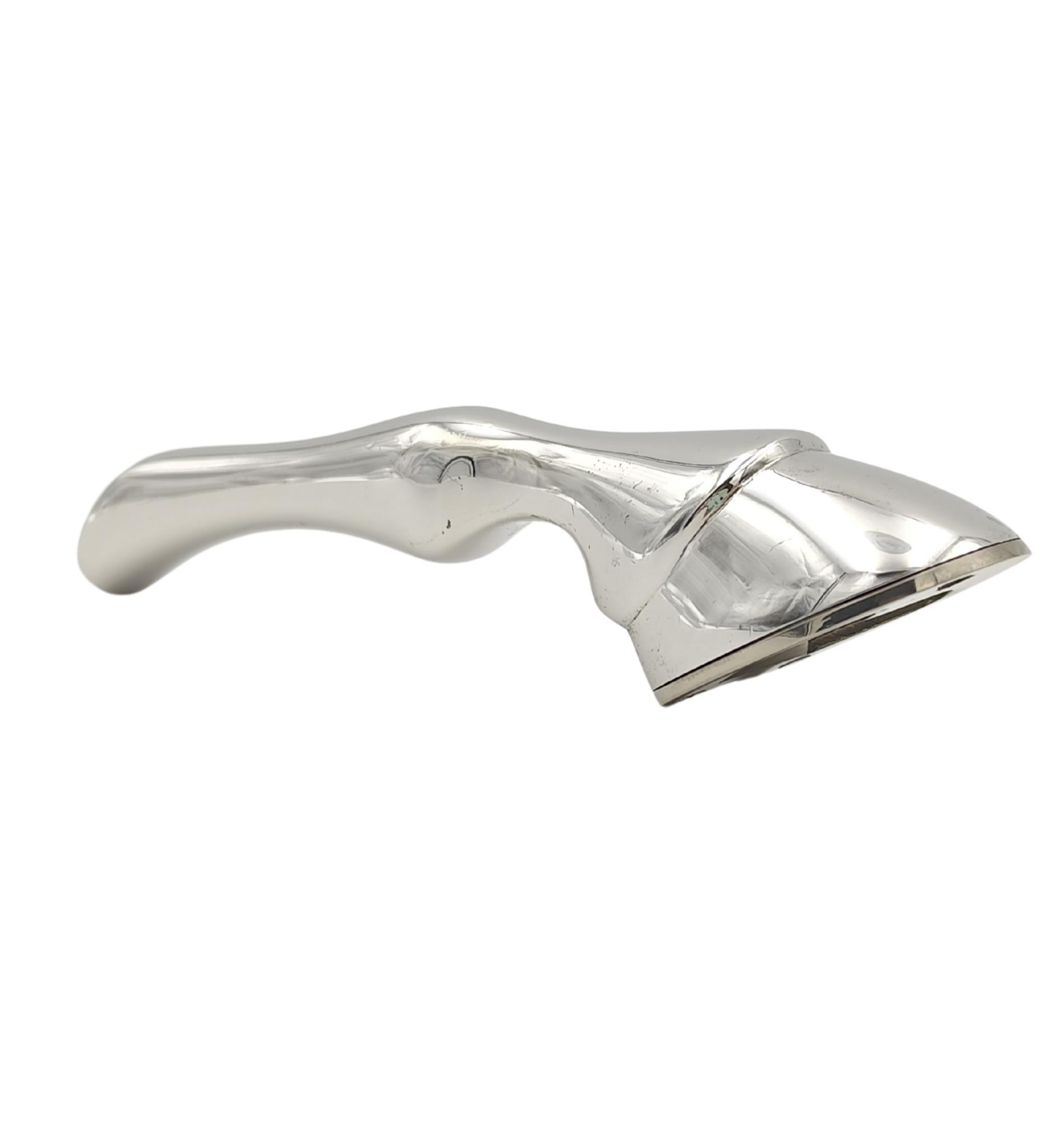 Argento Hermès apribottiglie a forma di zampa di cavallo in metallo argentato in vendita
