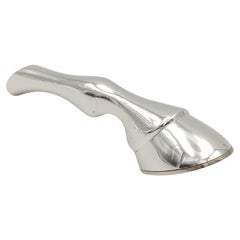 Hermès silver metal horse leg bottle opener
