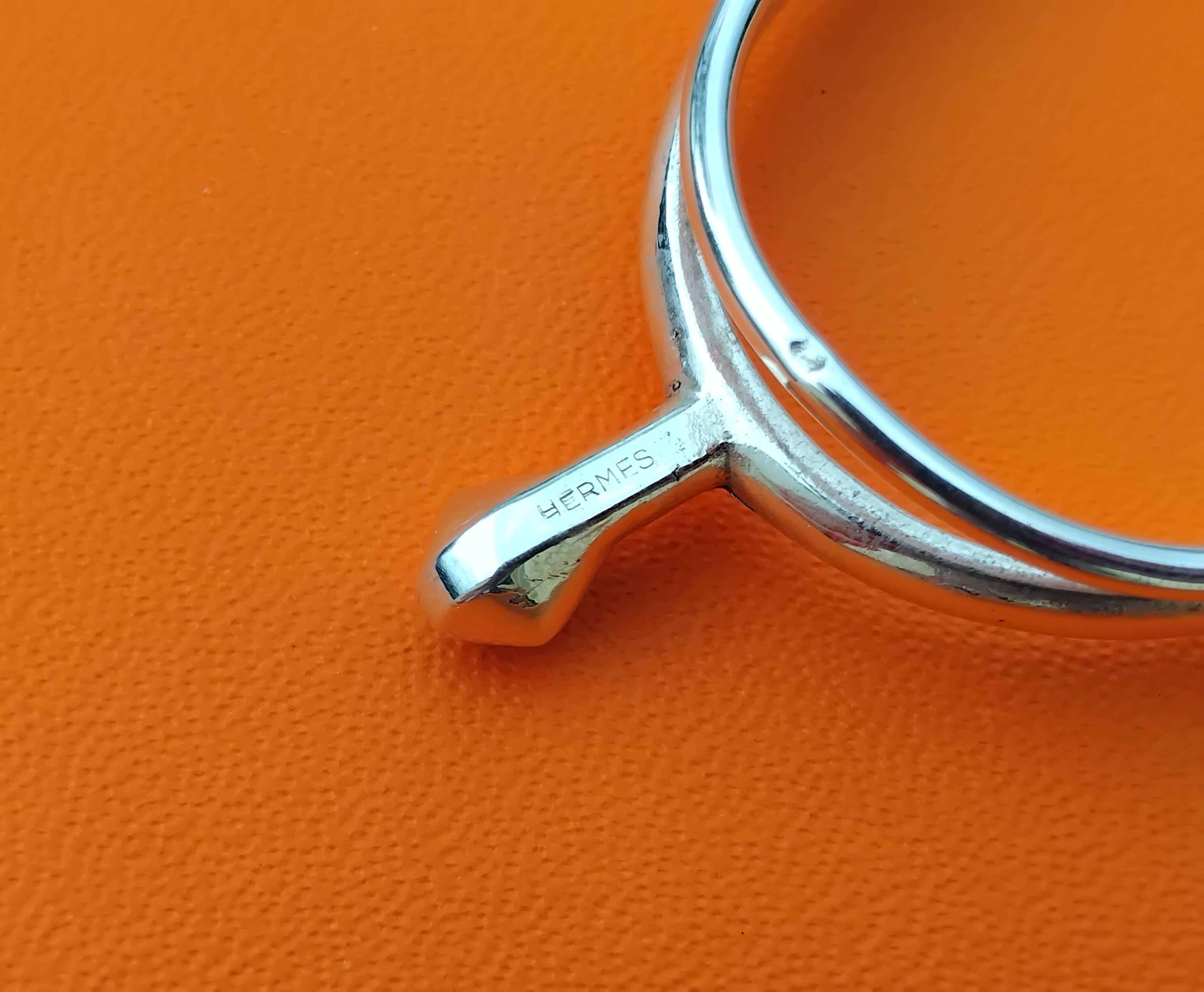 Hermès Fermasoldi d'argento Gaetan de Percin Sperone a forma di cavallo Texas In condizioni buone in vendita a Corcoué Sur Logne, Loire-Atlantique