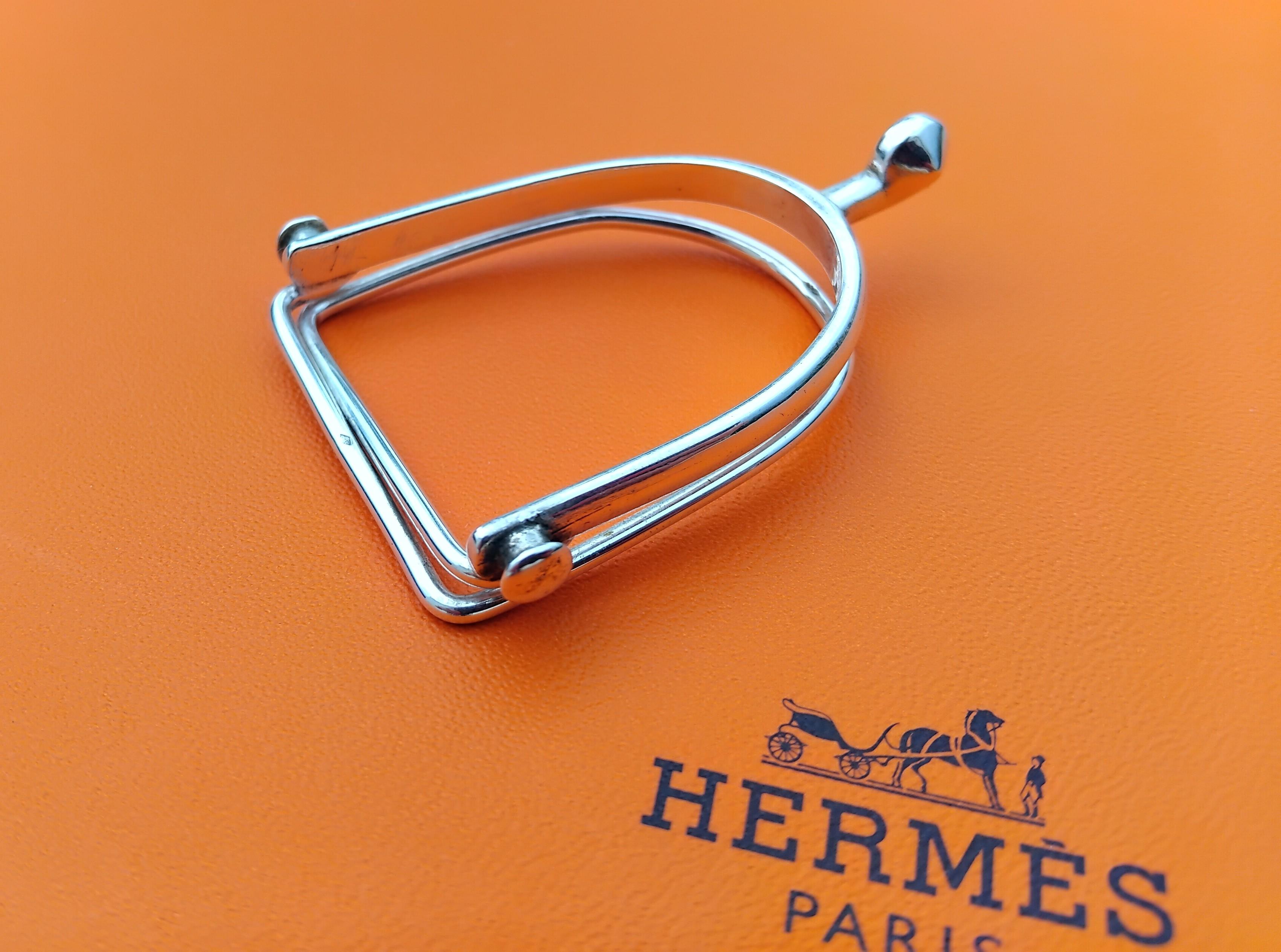 Hermès Fermasoldi d'argento Gaetan de Percin Sperone a forma di cavallo Texas in vendita 1