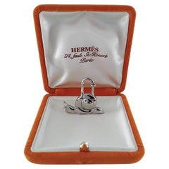 Hermès Charm Lucchetto d'Argento Lumaca 1995