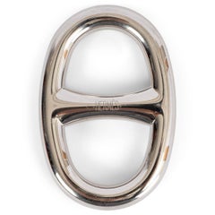 HERMES silver palladium CHAINE D'ANCRE 90 SCARF RING