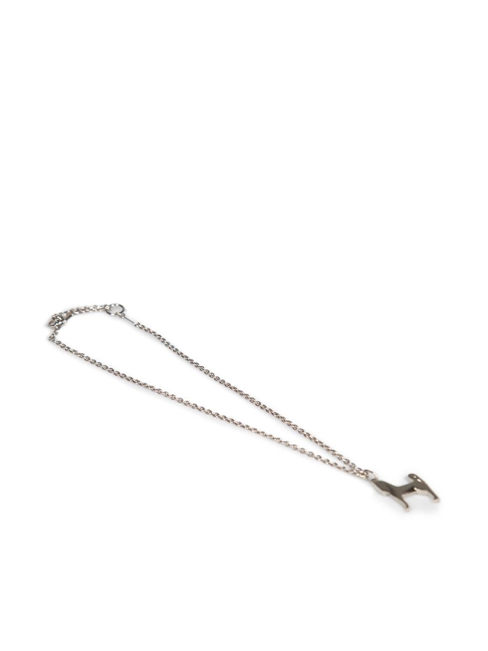 Hermès Silber Panache Pferd Halskette im Zustand „Neu“ im Angebot in London, GB