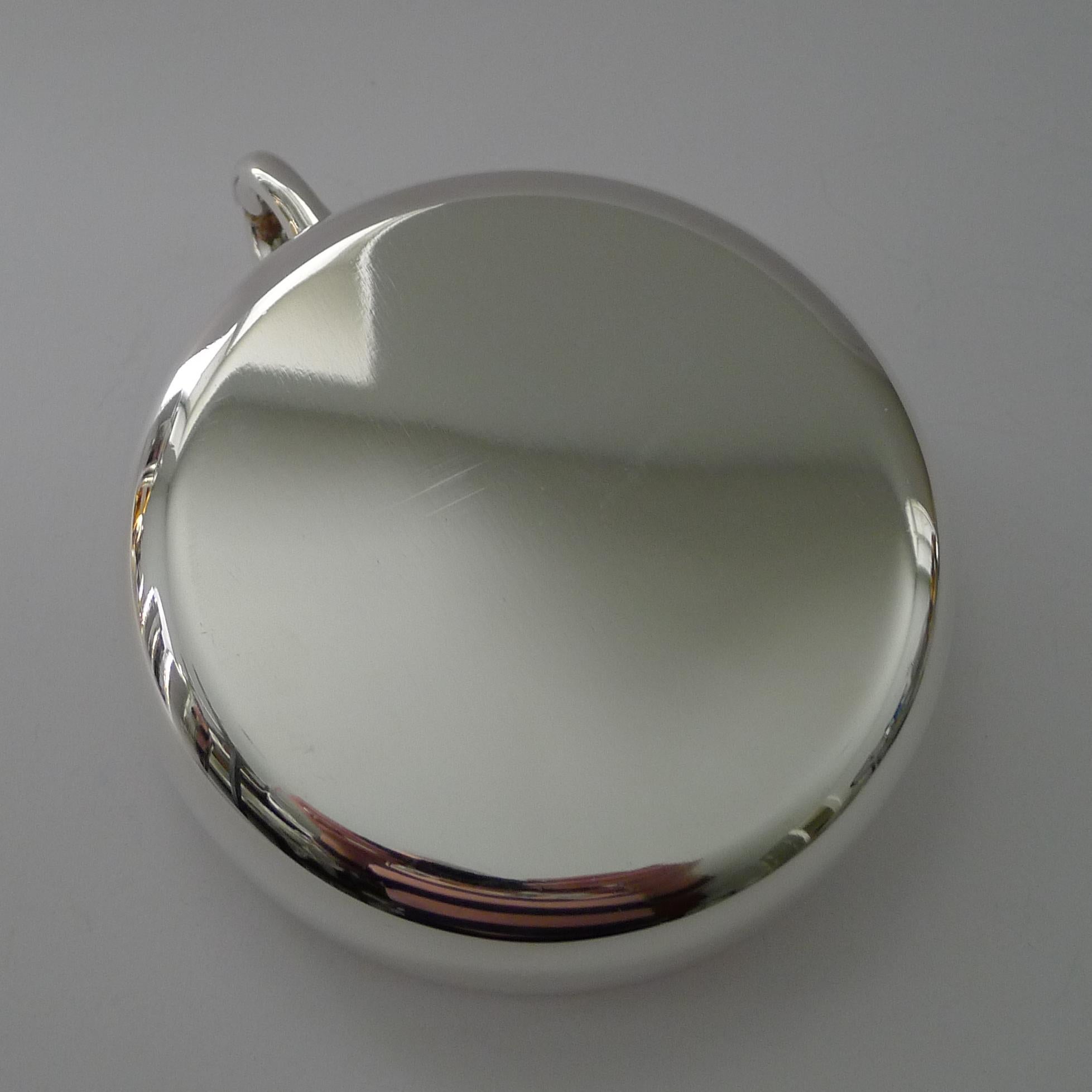 Hermes Silver Plate  Horse Vide Poche / Large Tastevin c.1960 For Sale 4