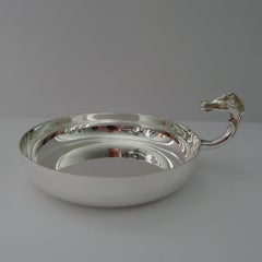 Hermes Silver Plate  Horse Vide Poche / Large Tastevin c.1960