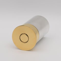 Hermès Silver Plated and Gilt Shotgun Shell Pot, circa 1970