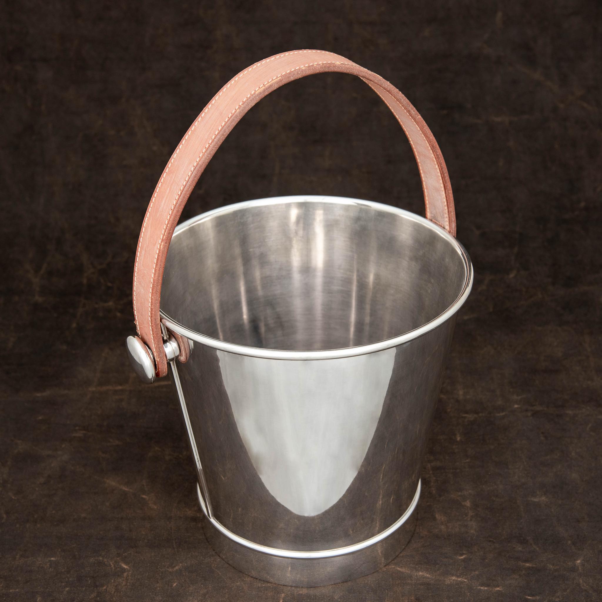 French Hermès Silver Plated Champagne Bucket/Wine Cooler, circa 1970
