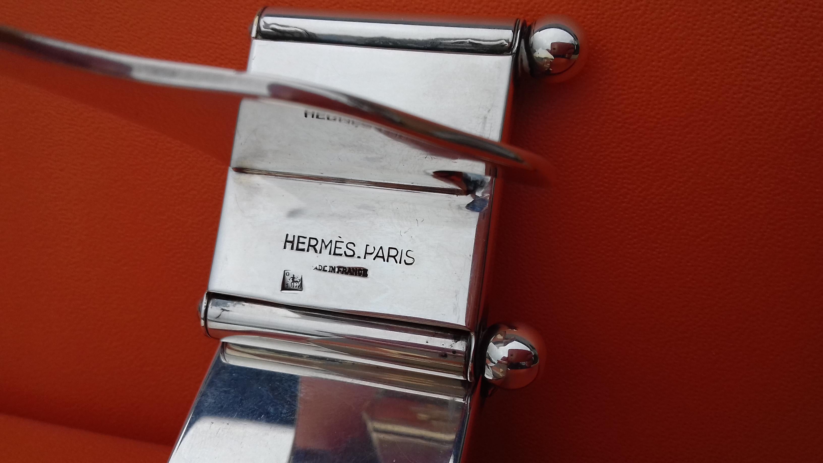 Hermès Silver Plated Dachshund Shaped Photos Frame Holder Vintage RARE 11