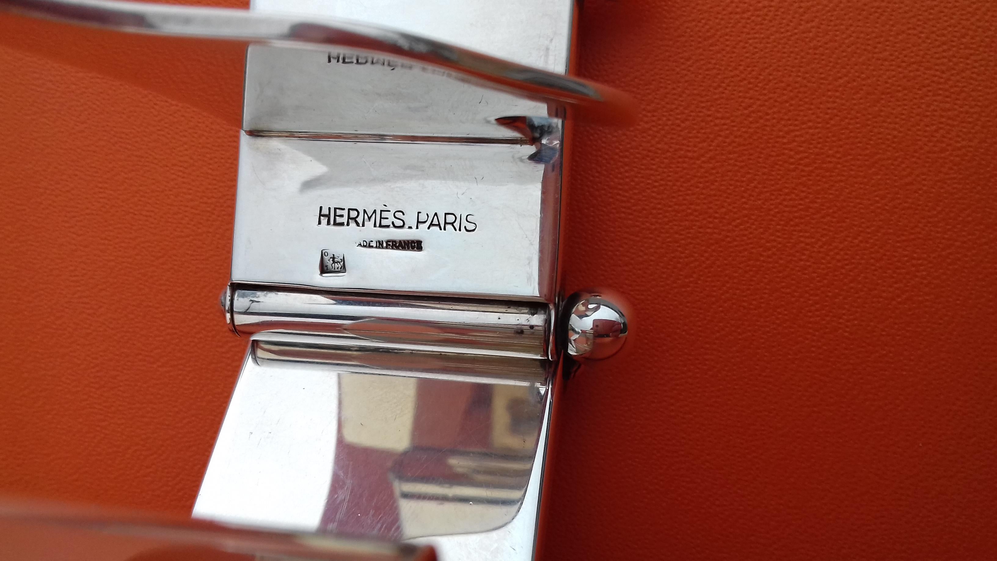 Hermès Silver Plated Dachshund Shaped Photos Frame Holder Vintage RARE 12