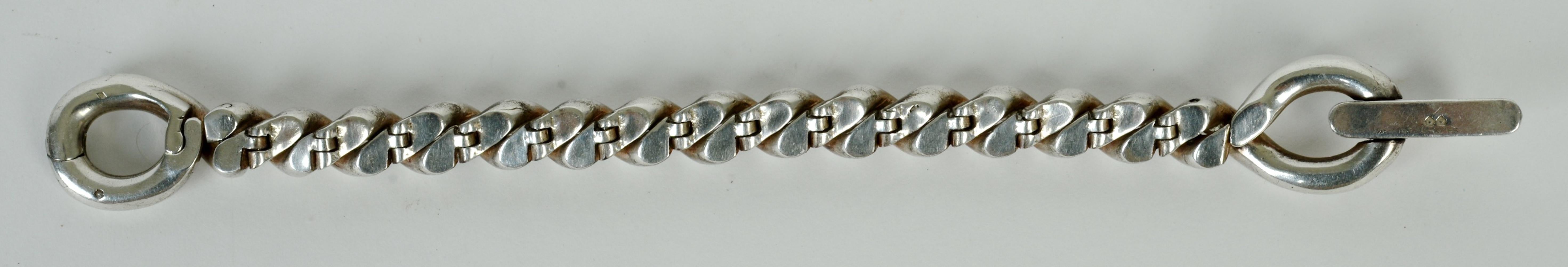 Hermès Silver Torsades Bracelet, c1990 In Good Condition In valatie, NY