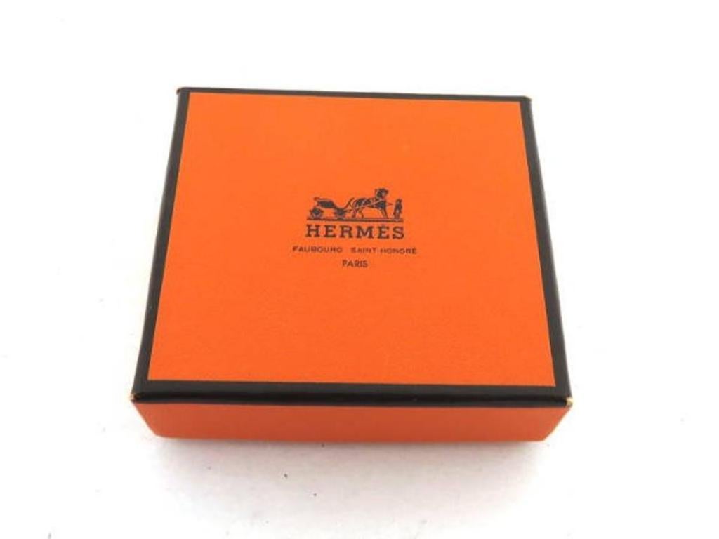 Hermès Silver X Gold H Logo Sellye Set ) 211559 Earrings For Sale 1