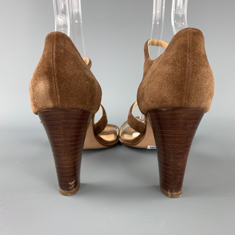 stacked heel sandals