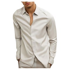 Hermès size 39 cotton poplin Silex Long sleeve sportif shirt
