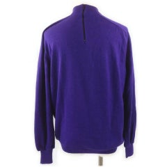 Hermès Size 40 Purple Cashmere x  Silk Sweater Blouse 862212