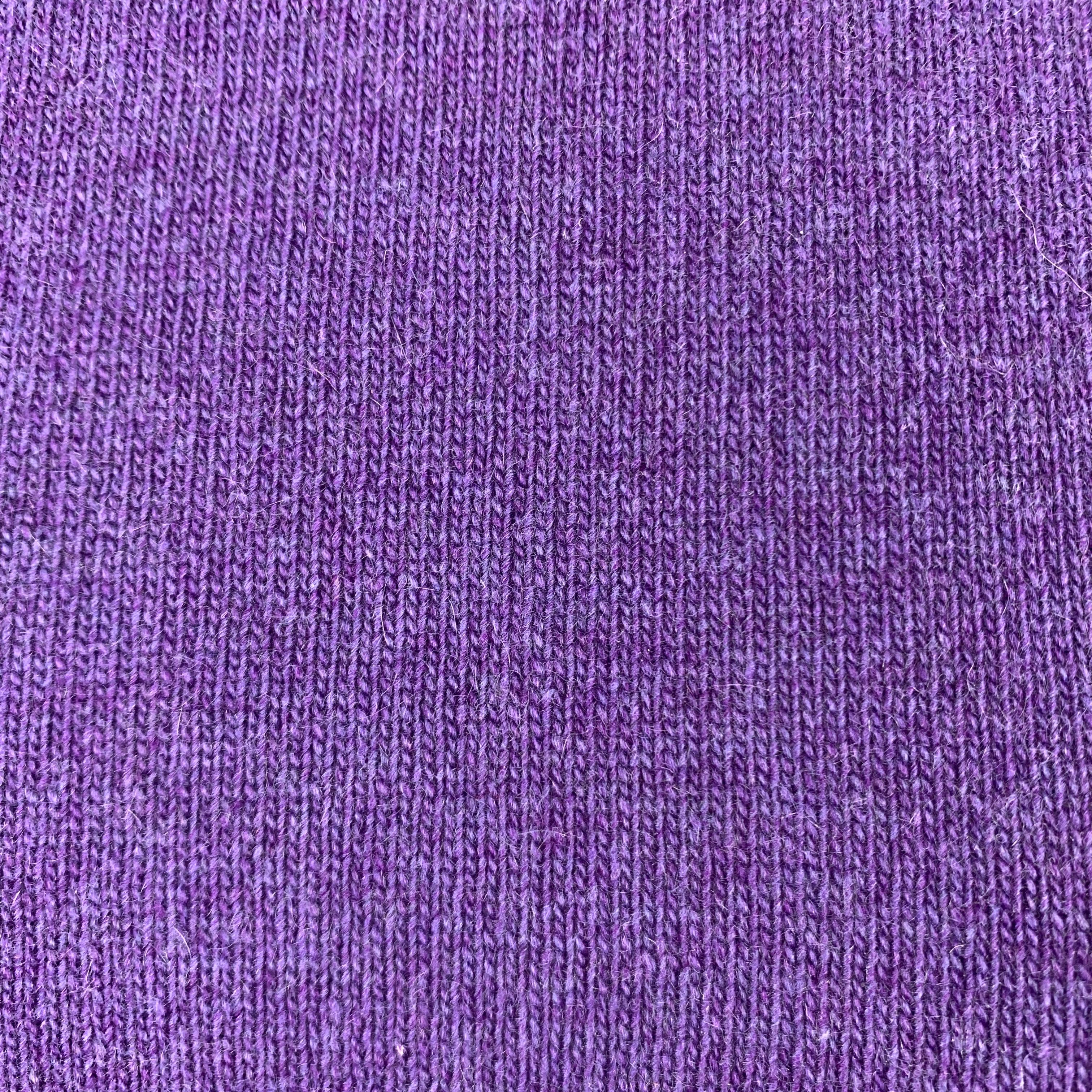 HERMES Size M Purple Cashmere / Viscose Pullover Sweater In Good Condition In San Francisco, CA