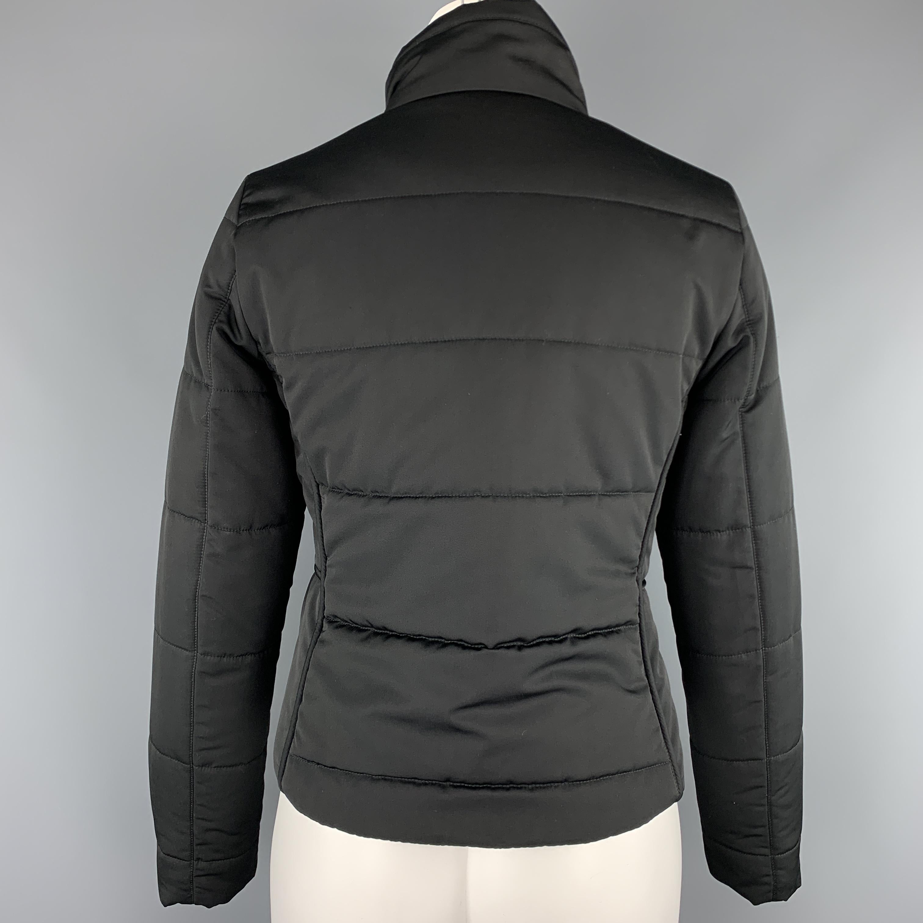 HERMES Size XS Black Nylon Jockey Technical Padded Jacket In Excellent Condition In San Francisco, CA