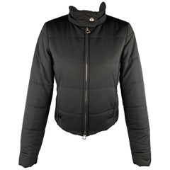 HERMES Size XS Black Nylon Jockey Technical Padded Jacket