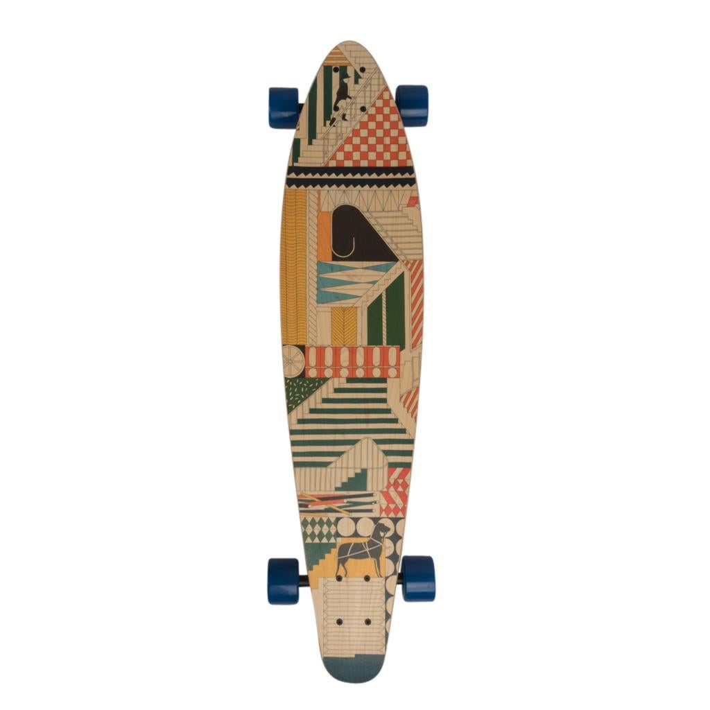 Hermes Skateboard Au Faubourg Longboard Maple Wood Limited Edition New 3