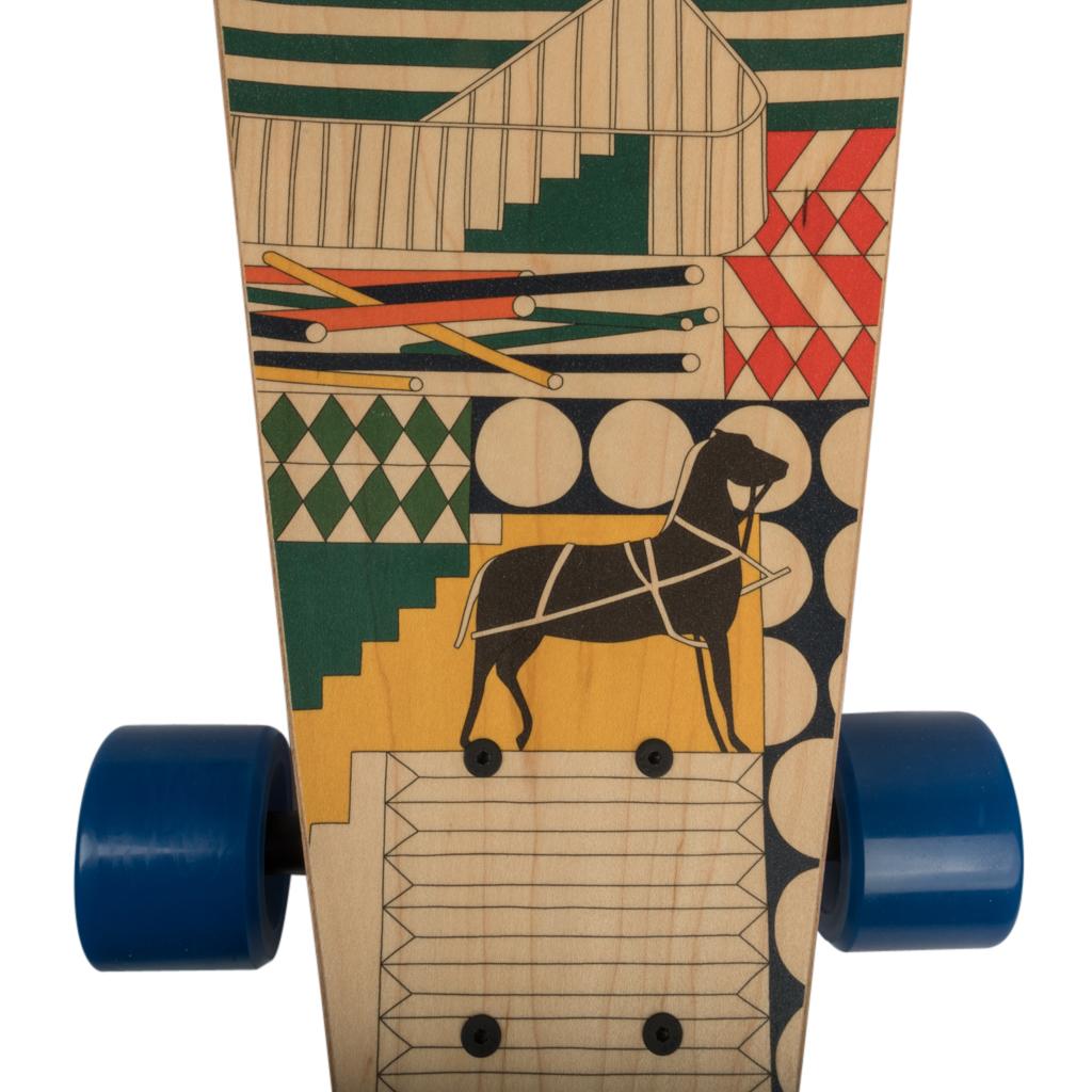 Brown Hermes Skateboard Au Faubourg Longboard Maple Wood Limited Edition New