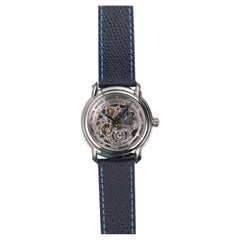 Reloj Hermes Esqueleto en caja de acero inoxidable, años 2000