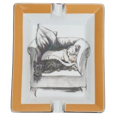 Hermès Sleeping Dogs Porcelain Ashtray