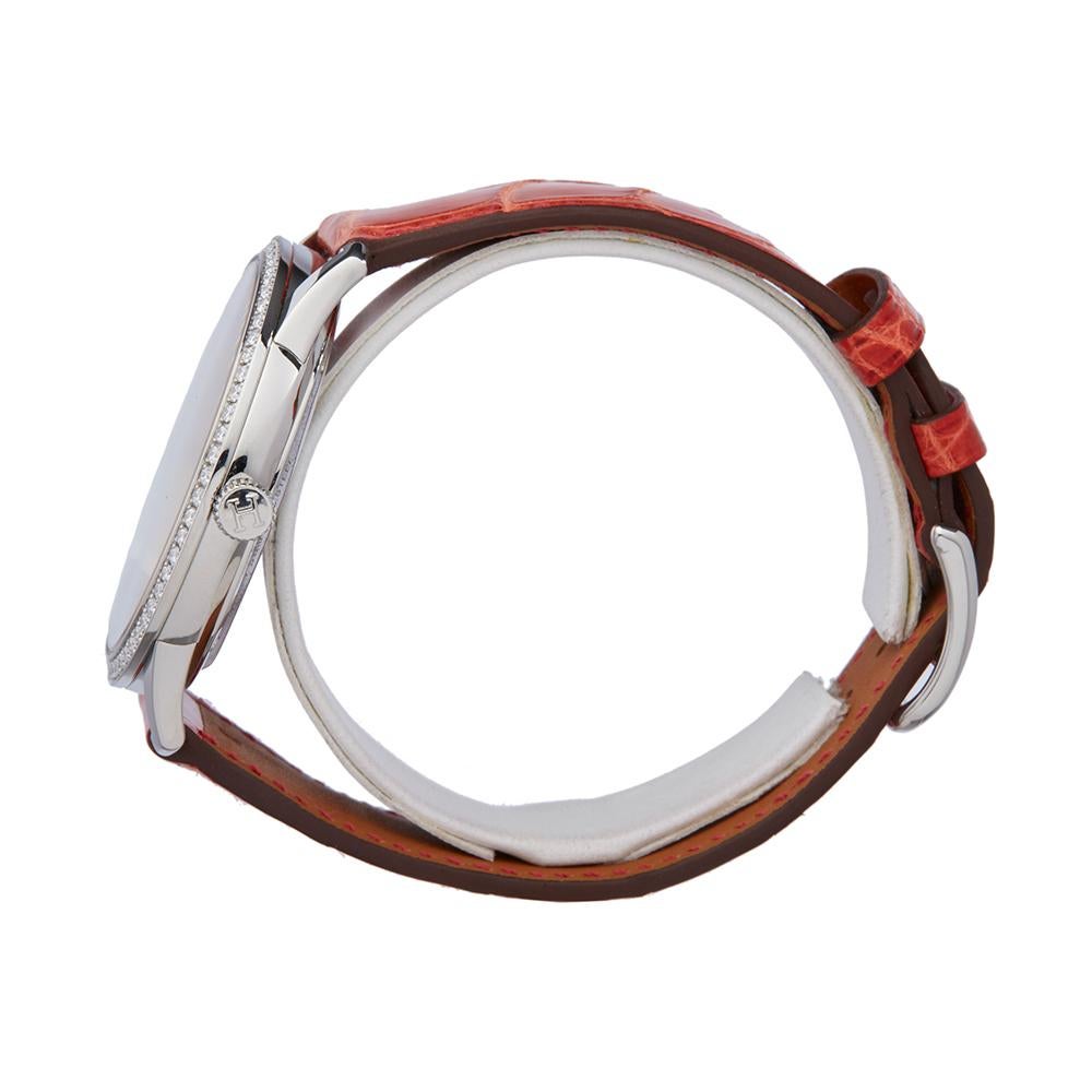 Modern Hermes Slim D'Hermes Stainless Steel W043201WW00 Wristwatch