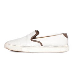Hermes, Slip on sneakers in white leather