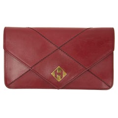 Hermes Small Bag or Clutch In Red Leather