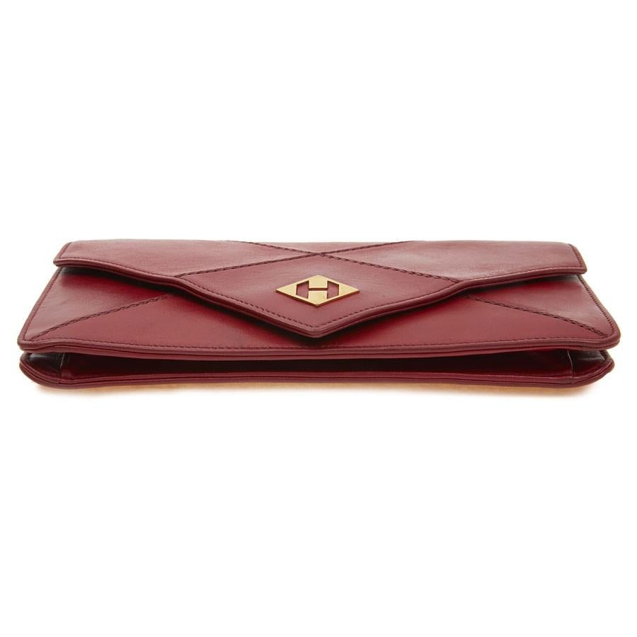 Hermes Small Bag or Clutch In Red Leather For Sale at 1stDibs