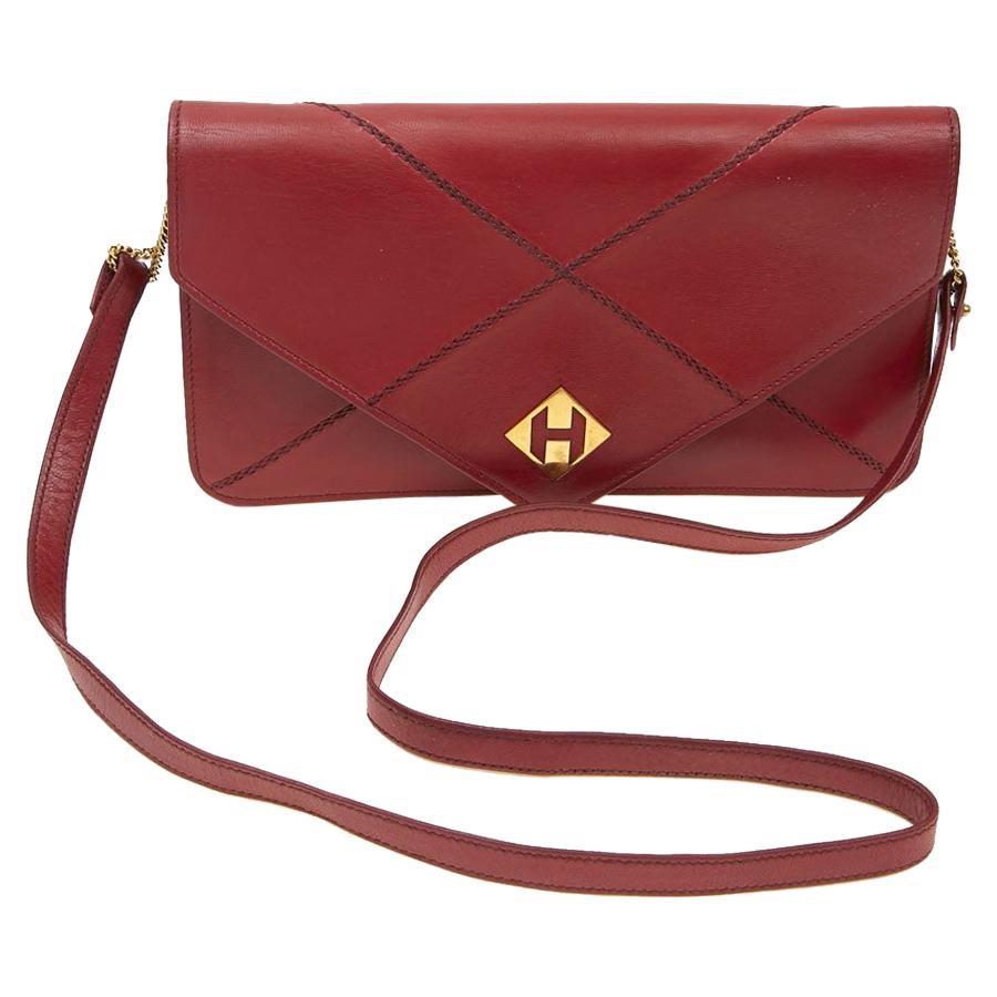 Hermes Small Bag or Clutch In Red Leather