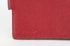 Hermès Small Red Epsom Leather Agenda 1020h36