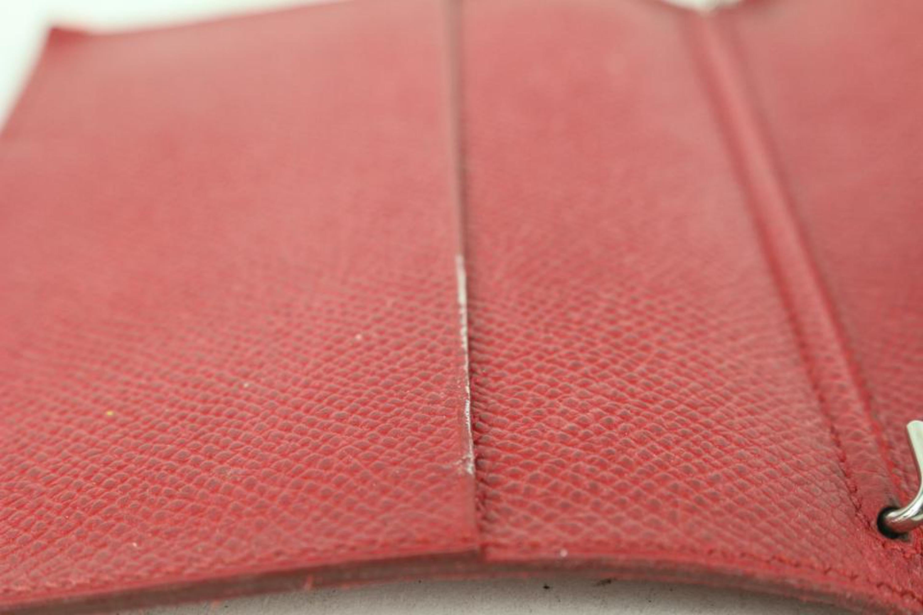 Hermès Kleine rote Epsom Leder Agenda 1020h36 im Zustand „Gut“ im Angebot in Dix hills, NY