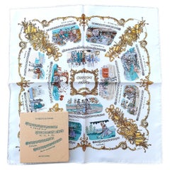 Hermès Silk Scarf Gavroche Chansons de France Ledoux in Box