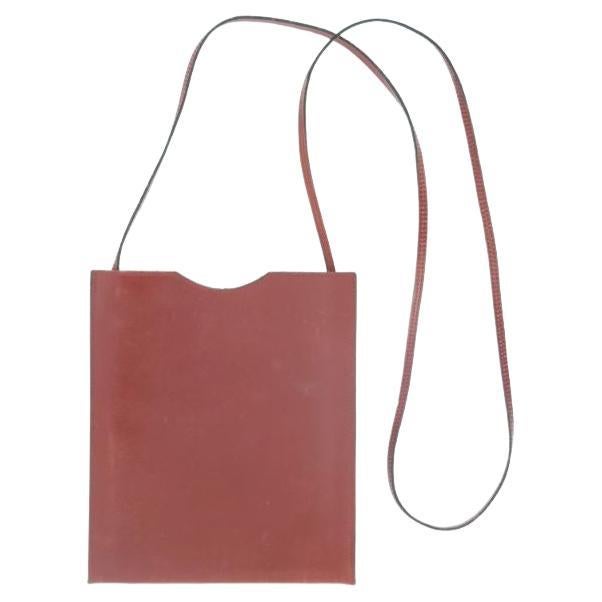 Hermes Small Shoulder Bag in Red leather