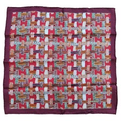 Hermès Small Silk Scarf Bolduc au Carre Rubans by C. Hartmann Gavroche 42 cm