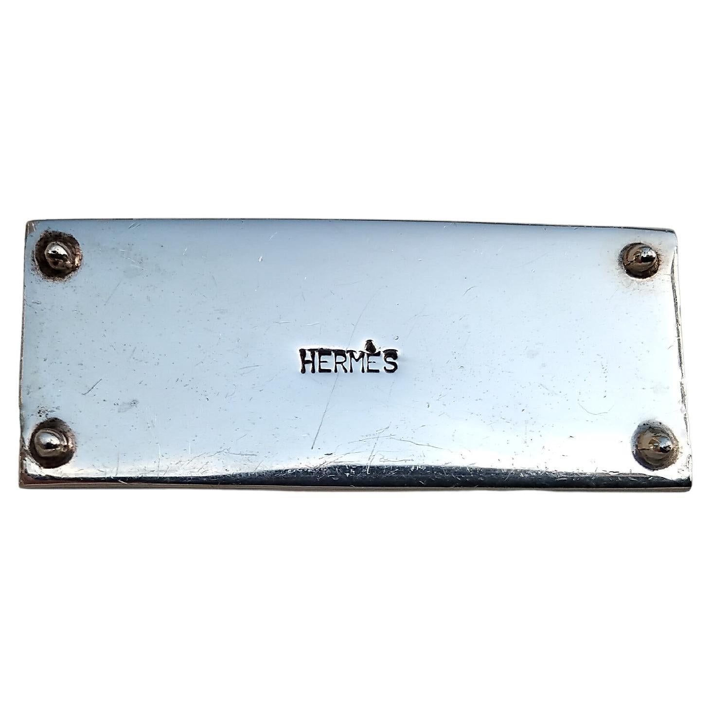 Hermès Smallest Kelly Bag Pill Box Sterling Silver with Mirror 5
