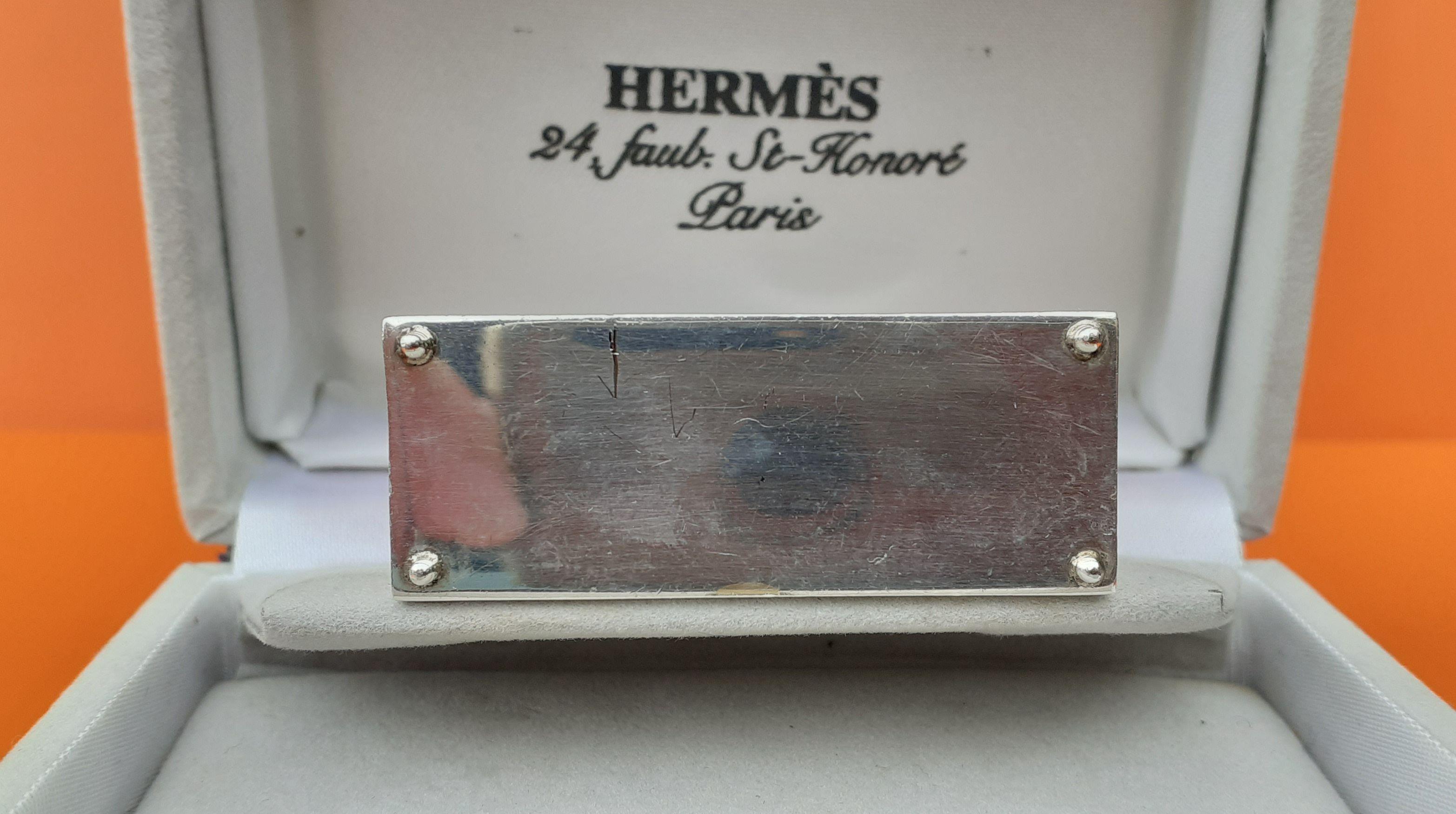 Hermès Smallest Mini Kelly Bag Ever Pill or Photo Box Sterling Silver RARE 6