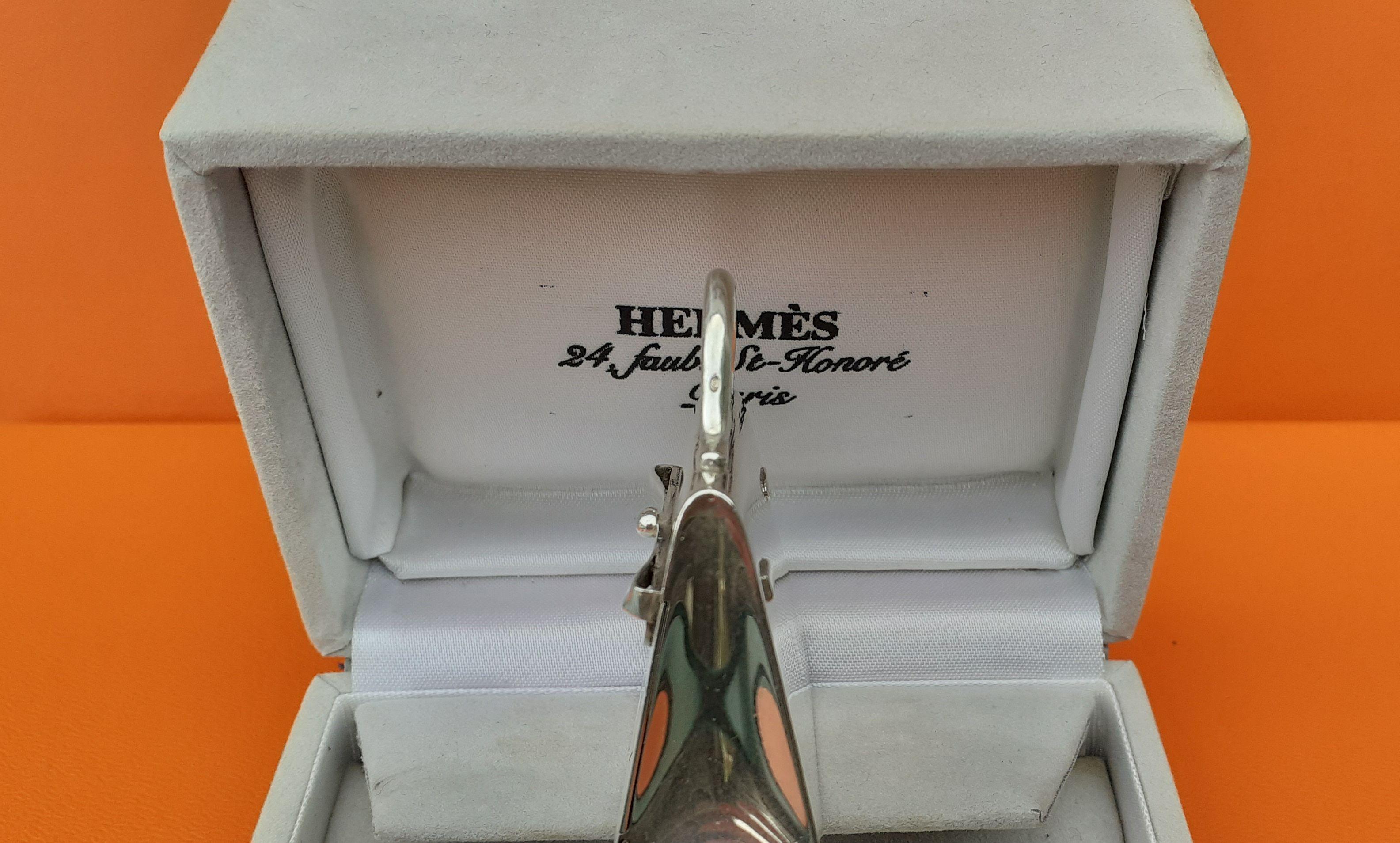Hermès Smallest Mini Kelly Bag Ever Pill or Photo Box Sterling Silver RARE 8