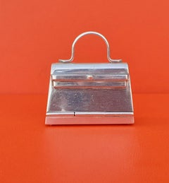 Hermès Smallest Mini Kelly Bag Ever Pill or Photo Box Sterling Silver RARE