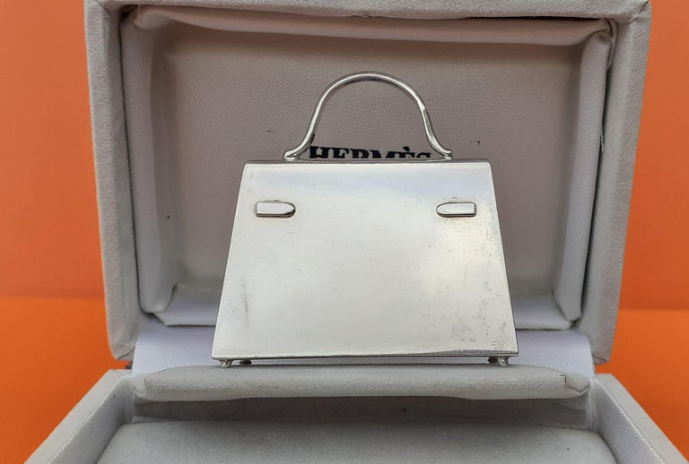 Hermès Smallest Mini Kelly Bag Ever Pill or Photo Box Sterling Silver