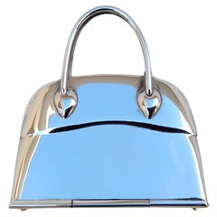 Hermès Smallest Mini Micro Bolide Bag Pill Box Sterling Silver