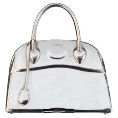 Hermès Kleinste Mini Micro Bolide Tasche Pillendose Sterling Silber