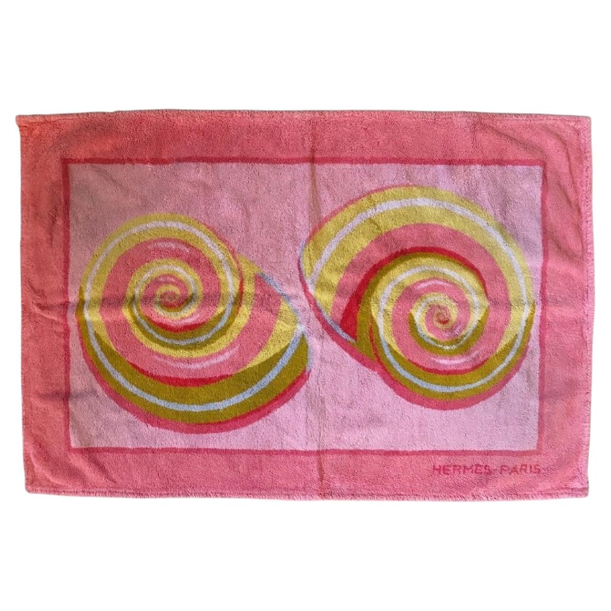 Hermes Snails Terry Beach Towel