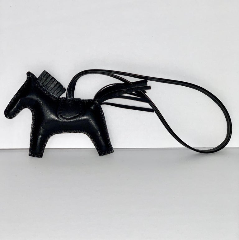 Hermes Bag Charm So Black Rodeo Horse GM Limited Edition Very Rare New  w/Box For Sale at 1stDibs