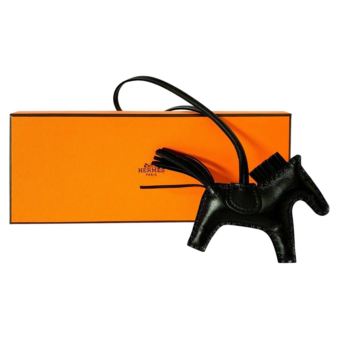 Hermes So Black Rodeo PM Bag Charm Horse New at 1stDibs  hermes bag charm  horse, hermes rodeo pm, hermès horse charm