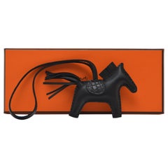 Hermes Bag Charm So Black Rodeo Horse GM Limited Edition Very Rare New  w/Box For Sale at 1stDibs