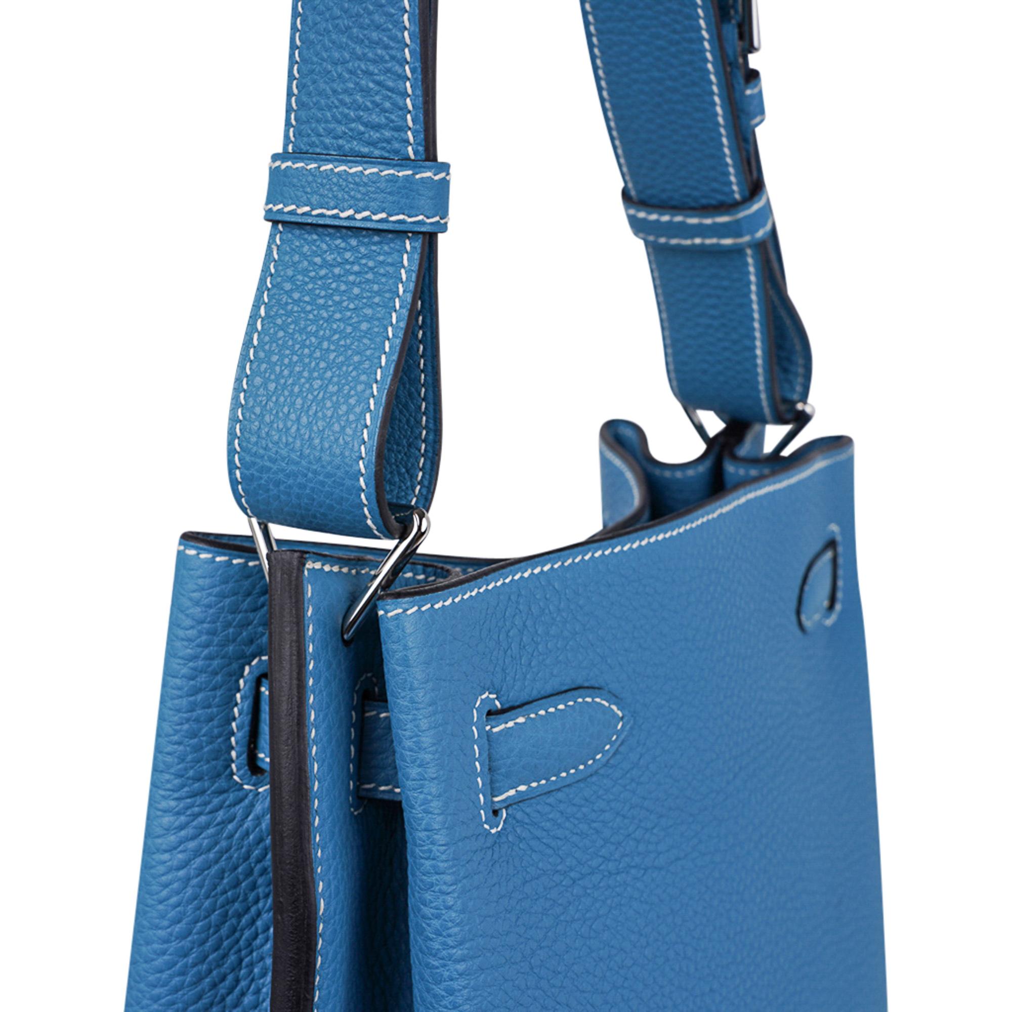 Hermes  So Kelly 26 Bag Blue Jean Tote Shoulder bag 2