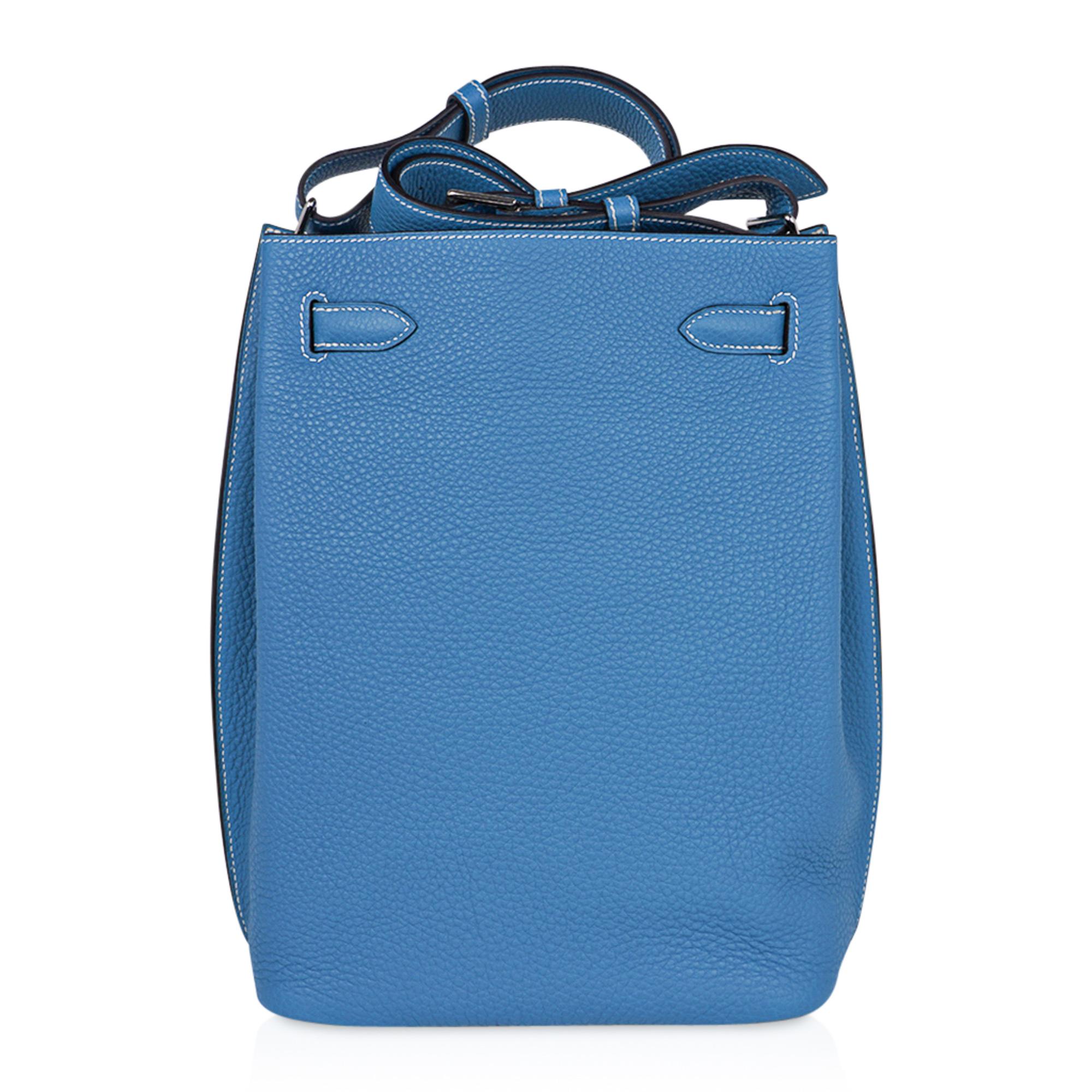 Hermes  So Kelly 26 Bag Blue Jean Tote Shoulder bag 1